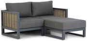 Chaise Loungeset 2 personen Aluminium/wicker Grijs Santika Furniture Santika