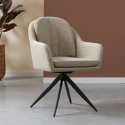 Eetkamerstoel Met Ronde Rug Zandkleur