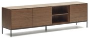 Kave Home Vedrana Design Tv-meubel Hoog Walnoot - 195x40x55cm.