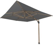 Hacienda zweefparasol 300x400 cm houtlook frame charcoal 4 Seasons Outdoor