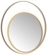 Hotbath &More Round 2 spiegel 100x100cm geborsteld koper PVD
