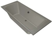 Xenz Robijn Duobad - 180x80x48 - afvoer Midden - acryl - cement 6987-06