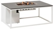 Cosi Fires Cosiloft lounge vuurtafel 120 cm wit - grey top