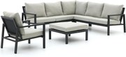 + 10% kassakorting | Hoek loungeset Manifesto  | 6 personen | Loungeset Grijs | Hoekbank Aluminium | 246x246cm | Kees Smit Tuinmeubelen