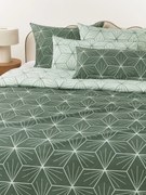 Dubbelzijdig dekbedovertrek Ilda met geometrische print