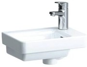 Laufen Pro S fontein 36x25x14.6cm 1 kraangat rechts met overloop keramiek wit H8159600001041