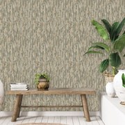 DUTCH WALLCOVERINGS Behang Phoenix groen en beige