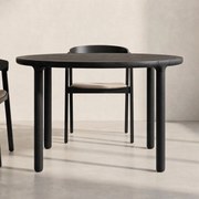 Zuiver Storm Ronde Eettafel Zwart - 128 X 128cm.