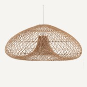 Hanglamp in gevlochten rotan, Titou