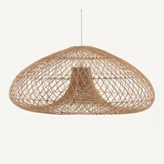 Hanglamp in gevlochten rotan, Titou