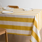 Gestreept tafelkleed in gecoat katoen, Hendaye