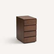 Ladeblok met 4 lades, notenhoutfineer, Working