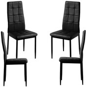 Pak 4 Lan kunstleren stoelen