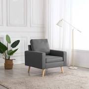 vidaXL Fauteuil stof lichtgrijs