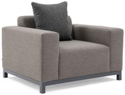 Tuinstoel textiel Grijs-antraciet De Laan Soleil