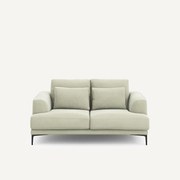 2-zits bank in stonewashed fluweel, Marsile