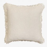 Vierkant Katoenen Kussen (45x45 Cm) Seyrig Beige – Crème - Sklum