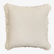 Vierkant Katoenen Kussen (45x45 Cm) Seyrig Beige – Crème - Sklum