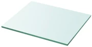 vidaXL Wandschap transparant 30x25 cm glas