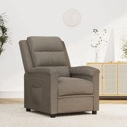 vidaXL Fauteuil verstelbaar fluweel lichtgrijs