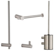 Saniclear Academy toiletaccessoiresset 4-delig RVS