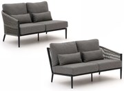 + 10% kassakorting | Loungebank Tuin Bellagio  | Aluminium | Tuinbank Grijs | Kees Smit Tuinmeubelen