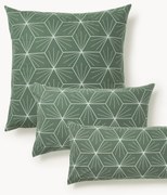 Dubbelzijdige kussenhoes Ilda met geometrische print