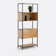 Moduleerbare etagère, 1 nis, 2 deuren, Volga