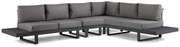 Hoek loungeset 6 personen Aluminium Grijs  Lifestyle Garden Furniture Lorenzo