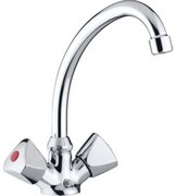 Paffoni Etoile Keukenmengkraan 24.4cm 1 kraangat Chroom glans ET078CR29