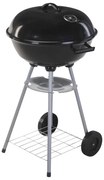 ProGarden Kogelbarbecue op wielen 46 cm zwart