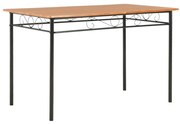 vidaXL Eettafel 120x70x75 cm MDF bruin