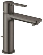 GROHE Lineare waterbesparende wastafelkraan s-size met waste brushed hard graphite 32114AL1