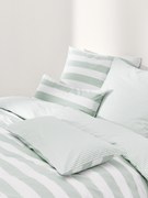 Gestreept katoenen omkeerbaar dekbedovertrek Lorena
