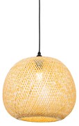 Oosterse buiten hanglamp bamboe IP44 - RafaelOosters E27 IP44 Buitenverlichting rond