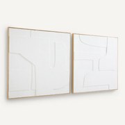 Set van 2 kaders in papier met reliëf, Hekatos