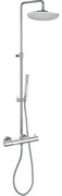 Paffoni Light Douchecombinatie set H126.5cm diameter: 22.5cm 70cm Chroom ZCOL638LIQCR