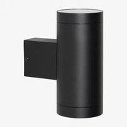 Aluminium Buitenwandlamp Met 2 Bixent Lichtpunten Zwart - Sklum