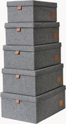 Opbergdozen Premium, set van 5