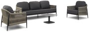 Stoel en Bank Loungeset 5 personen Rope Taupe  Coco Lucia/Ralph