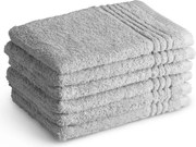 Washandjes Supreme Collectie – 6 stuks – 16×21 – lichtgrijs
