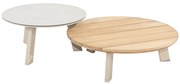 Emma set loungetafels 65 cm rond en 80 cm rond teak latte Taste 4SO