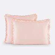 Effen kussensloop met franjes in gewassen katoen, Scenario