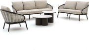+ 10% kassakorting | Stoel-bank loungeset Apple Bee | 6 personen | Loungeset Beige | Wicker (vlechtwerk) | Kees Smit Tuinmeubelen