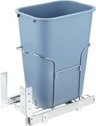 VEVOR Uitschuifbare afvalbak, 35 L container, onderbouw-keukenafvalbak met schuif en handgreep, laadvermogen 50 kg, ingebouwde afvalbak Multifunctionele afvalbak voor keukenkastjes, gootsteen etc.