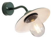Buitenwandlamp donker groen IP44 - Munich Industriele / Industrie / Industrial E27 IP44 Buitenverlichting