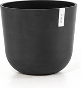 Ecopots bloempot Oslo 35 - Rond - Dark Grey - Diameter 35 x H30,5 cm