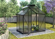 Vitavia Triton serre - 2,6m² - met 4 mm polycarbonaat - Zwart