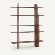 Boekenrek van massief notenhout, Iloss