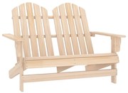 vidaXL Tuinstoel 2-zits Adirondack massief vurenhout